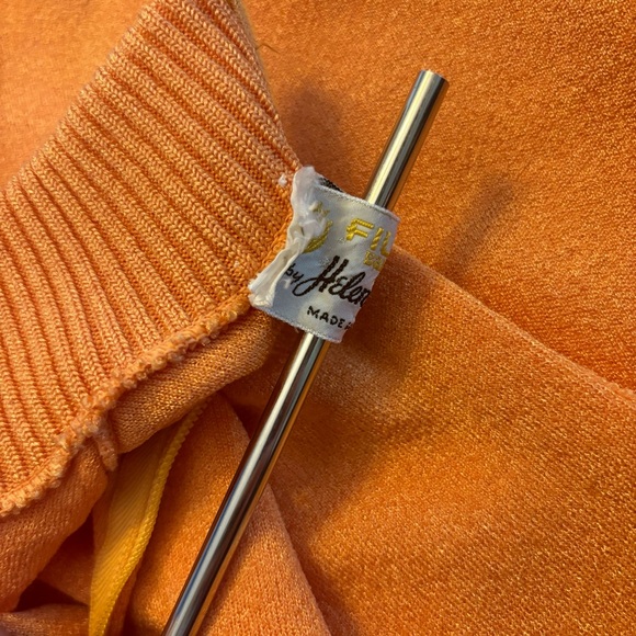 VINTAGE Helen Harper Orange Sleeveless Pullover Top -Size 16 - Picture 3 of 12